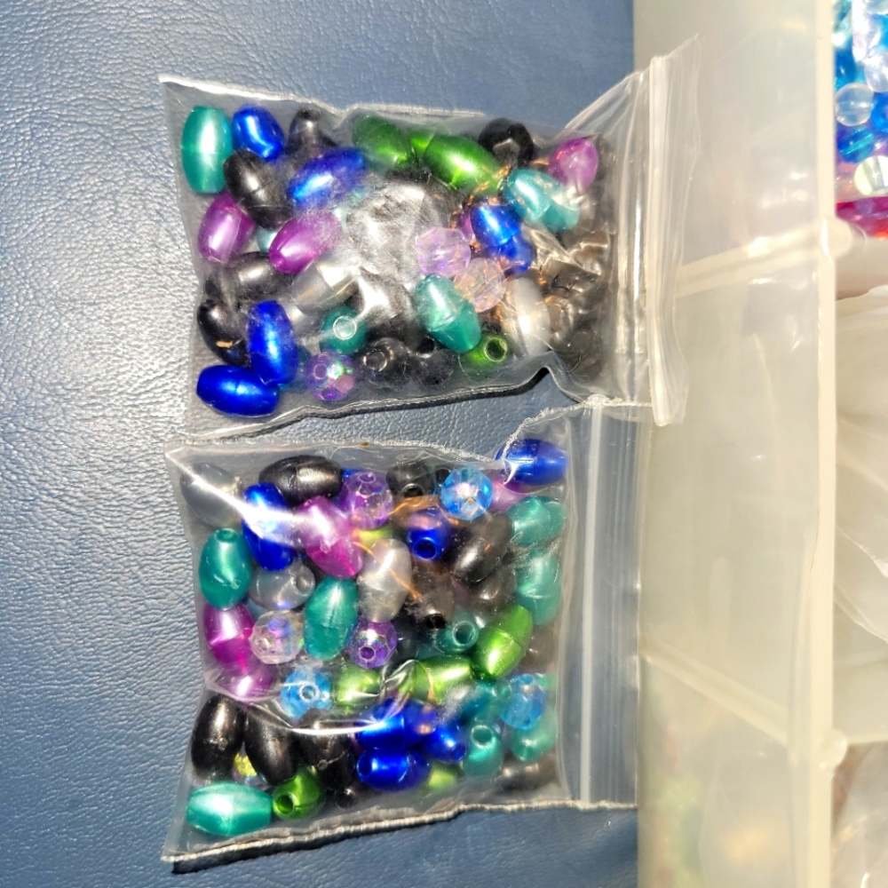 Multi-Colored Oval Beads